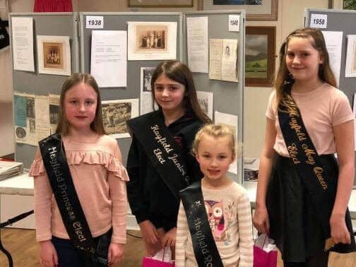The rosebuds and junior queens for Hayfield May Queen