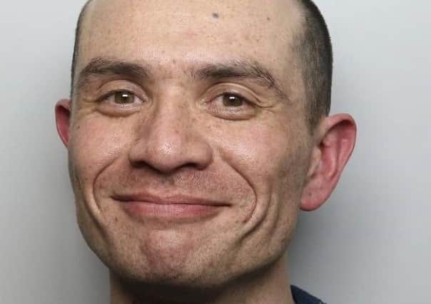 Pictured is Robert Kwa, 35, of Duke Street, Creswell, who has been jailed for seven months for possessing a knife in public, two counts of possessing drugs and for breaching a suspended prison sentence.