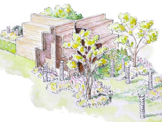 The design for for the Brewin Dolphin garden for this years RHS Chatsworth flower show.