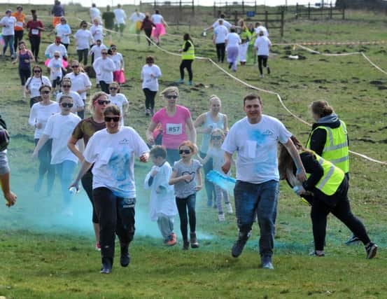 Colour Run organised by the University of Derby in aid of Bright Opportunities