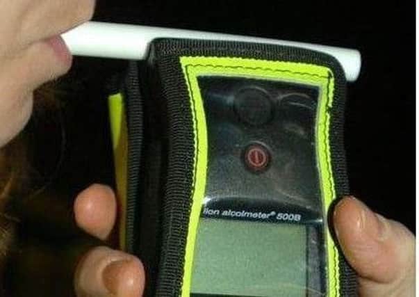Drink-driving breathalyser.