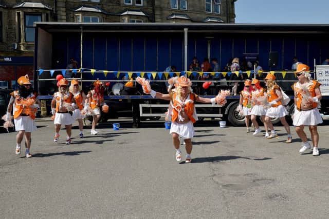 Buxton Spring Fair, pictured is Bill Weston with his Billerettes performing for the crowds