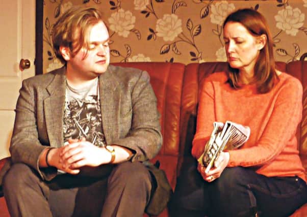 Alan Tolley and Nicola Hallows in Chapel Players' production of The Unexpected  Guest at Chapel Playhouse.