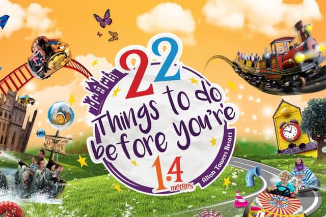 Youngsters under 1.4 metres are invited to complete a series of 22 challenges