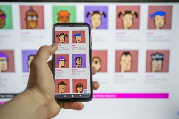 Digital collectable characters CryptoPunks were the first examples of NFTs, and were given scarcity through blockchain technology (Photo: Shutterstock)